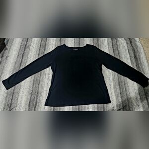 Liz Claiborne Classic Black Long Sleeve Top